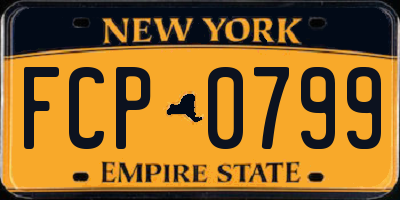 NY license plate FCP0799