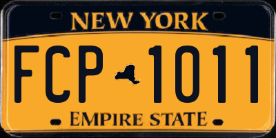 NY license plate FCP1011