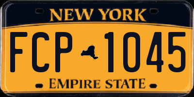 NY license plate FCP1045