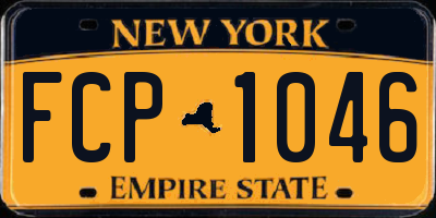 NY license plate FCP1046