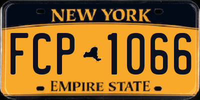 NY license plate FCP1066