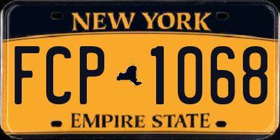 NY license plate FCP1068