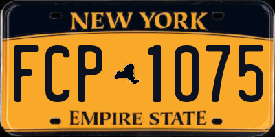 NY license plate FCP1075