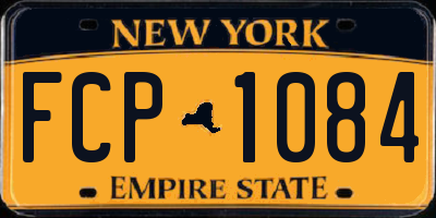 NY license plate FCP1084
