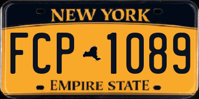 NY license plate FCP1089
