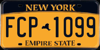 NY license plate FCP1099