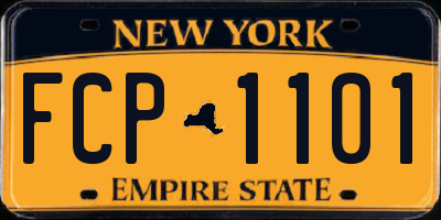 NY license plate FCP1101