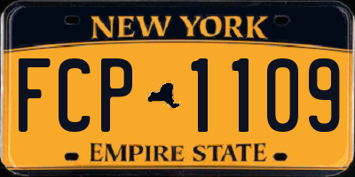 NY license plate FCP1109