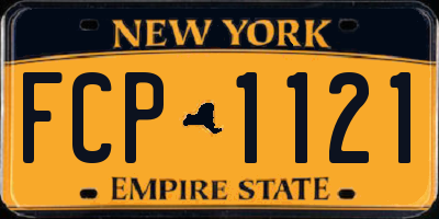 NY license plate FCP1121