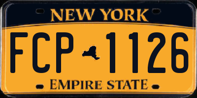 NY license plate FCP1126