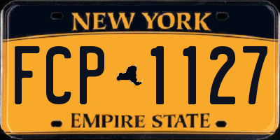 NY license plate FCP1127