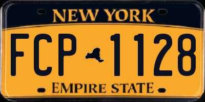 NY license plate FCP1128