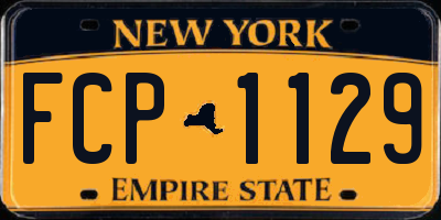 NY license plate FCP1129