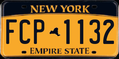 NY license plate FCP1132