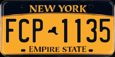 NY license plate FCP1135