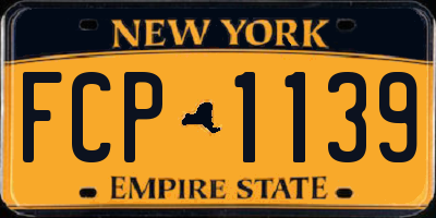NY license plate FCP1139