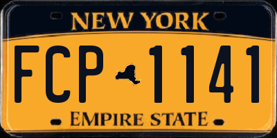 NY license plate FCP1141