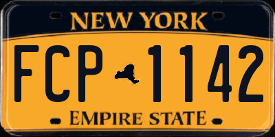 NY license plate FCP1142