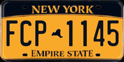 NY license plate FCP1145