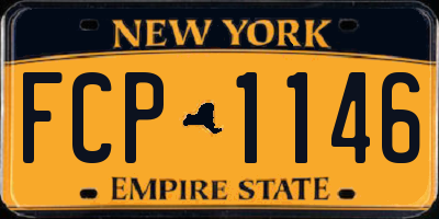 NY license plate FCP1146