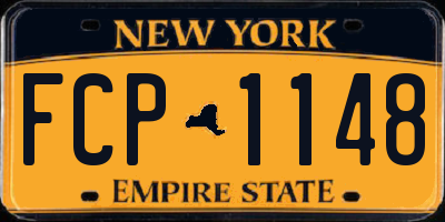 NY license plate FCP1148