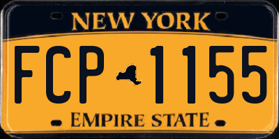 NY license plate FCP1155