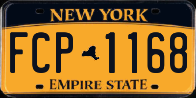 NY license plate FCP1168
