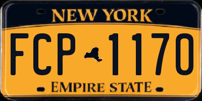NY license plate FCP1170
