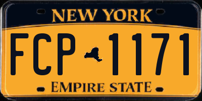 NY license plate FCP1171