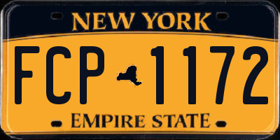 NY license plate FCP1172