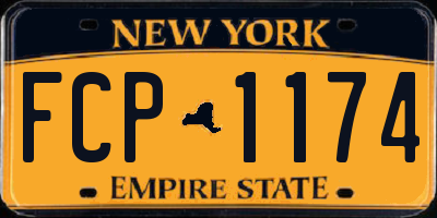 NY license plate FCP1174