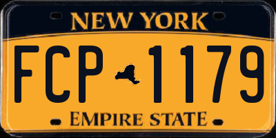 NY license plate FCP1179
