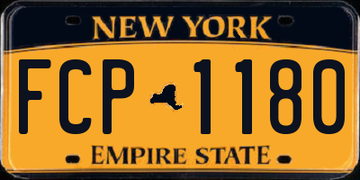 NY license plate FCP1180