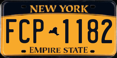 NY license plate FCP1182