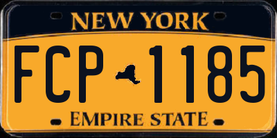NY license plate FCP1185