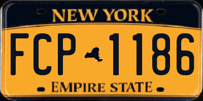 NY license plate FCP1186