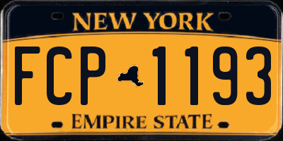NY license plate FCP1193