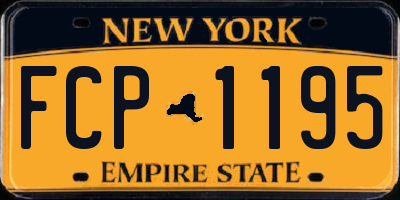 NY license plate FCP1195