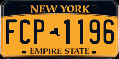 NY license plate FCP1196