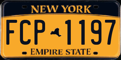 NY license plate FCP1197