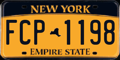 NY license plate FCP1198