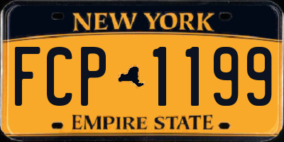 NY license plate FCP1199