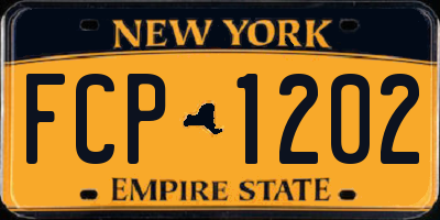 NY license plate FCP1202
