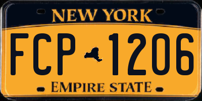NY license plate FCP1206