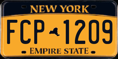 NY license plate FCP1209