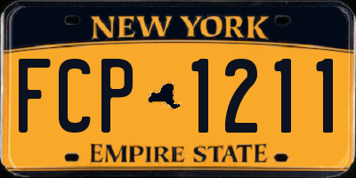 NY license plate FCP1211