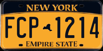 NY license plate FCP1214