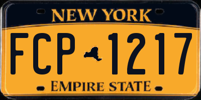NY license plate FCP1217