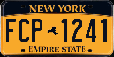 NY license plate FCP1241