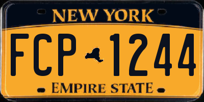 NY license plate FCP1244